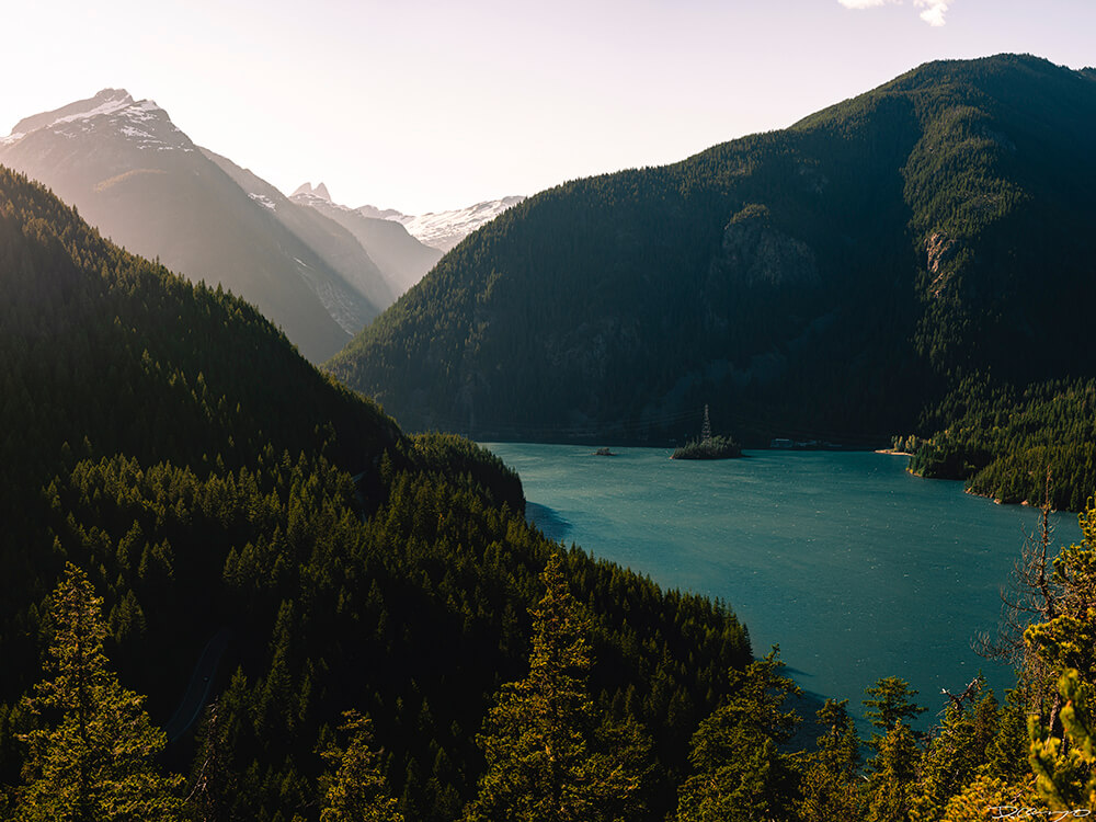 Landscape and portrait photos from a July 2020 trip to the North Cascades. Sourdough Mountain, Diablo Lake, Ross Lake and more.
